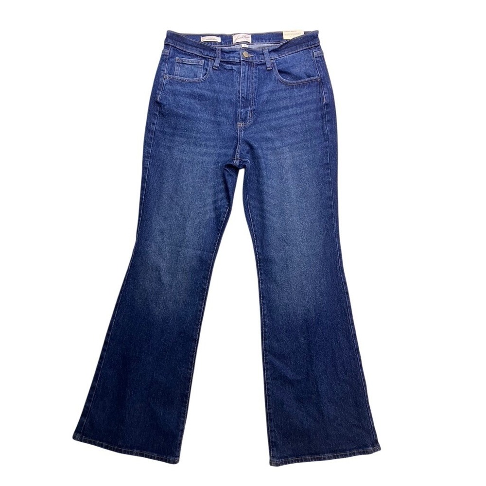 Universal Thread High Rise Flare Jeans Women 12/R Blue Comfort Stretch Denim